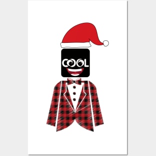 Buffalo Christmas COOL SANTA CARTOON Posters and Art